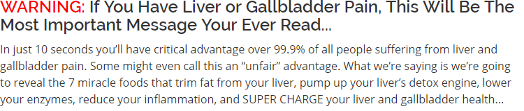 WARNING: If You Have Liver or Gallbladder Pain, This Will Be The Most Important Message Your Ever Read...