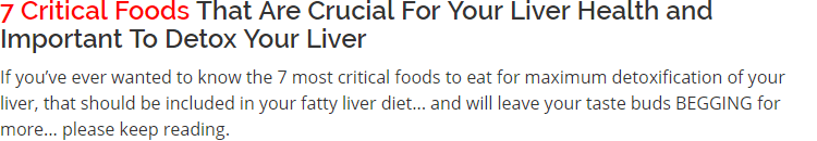7 Critical Foods That Are Crucial For Your Liver Health and Important To Detox Your Liver