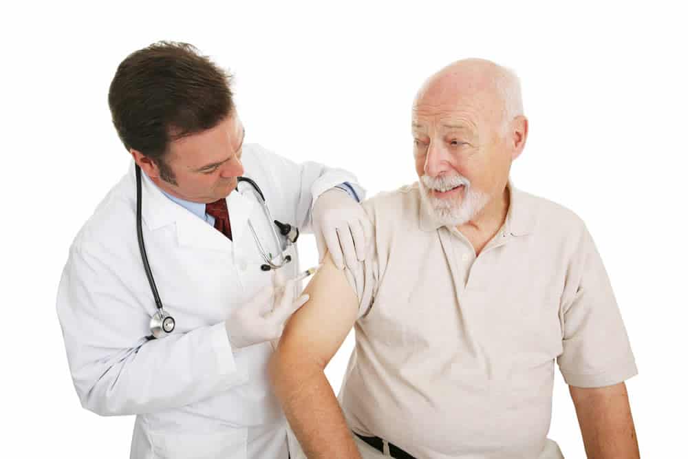 The flu shot is approved for people with liver disease.