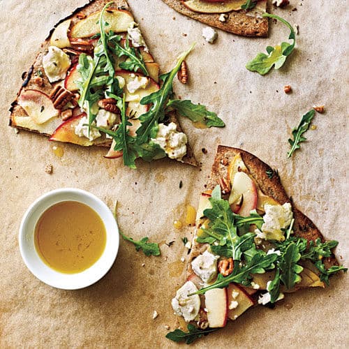 Apple Goat Cheese Pecan Pizza