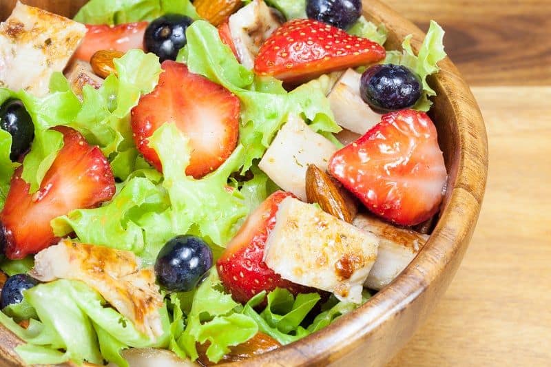 Liver Friendly Springtime Salad with Chicken and Berries Recipes