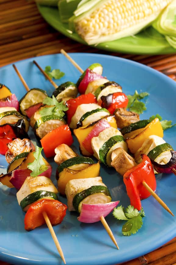 Cilantro Lime Grilled Tofu Skewers