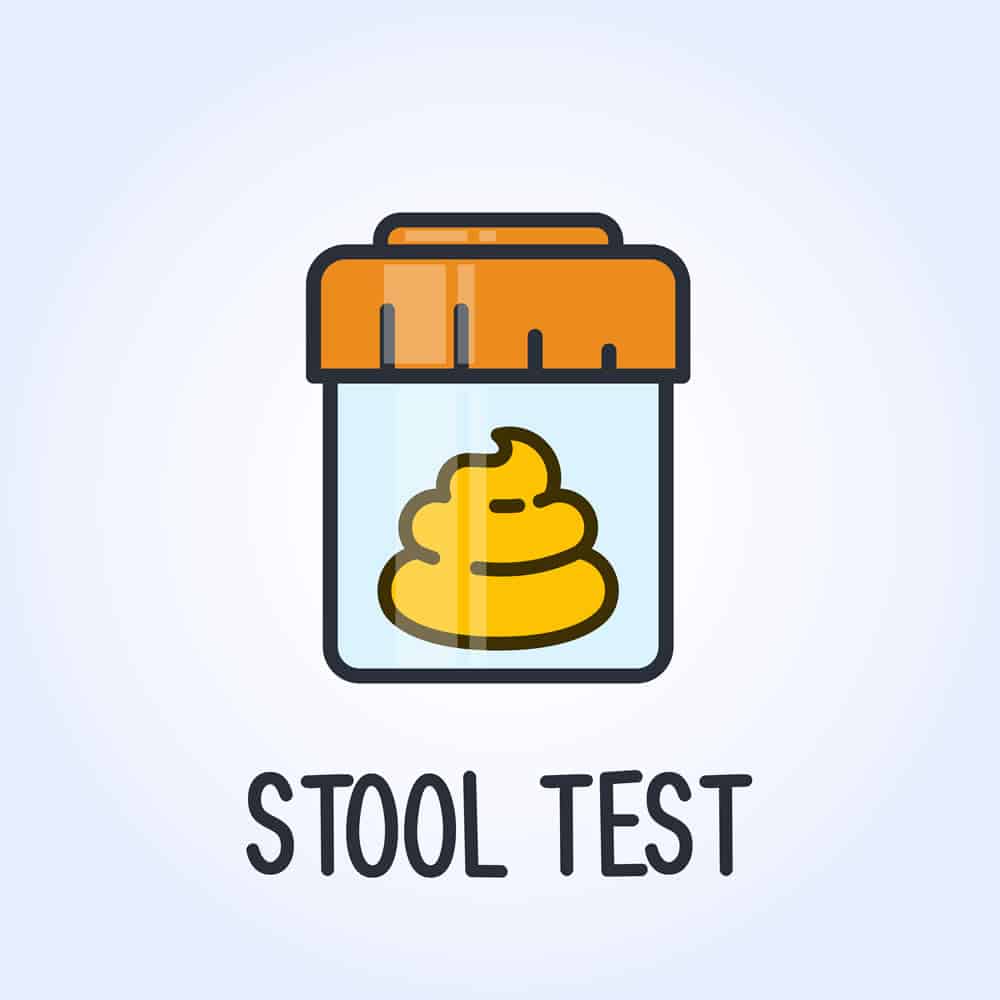 A stool sample can be used to test for liver fibrosis.