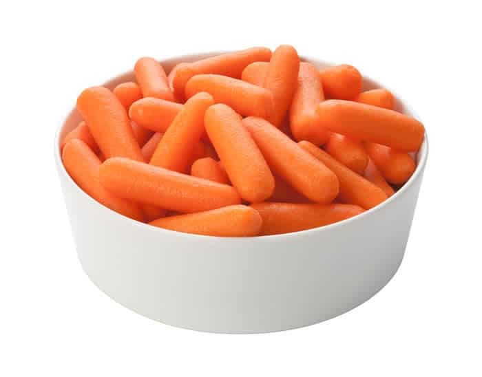 Baby carrots are a springtime veggie that have liver health benefits.