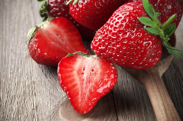Strawberries are high in vitamin C and good for repairing your liver.