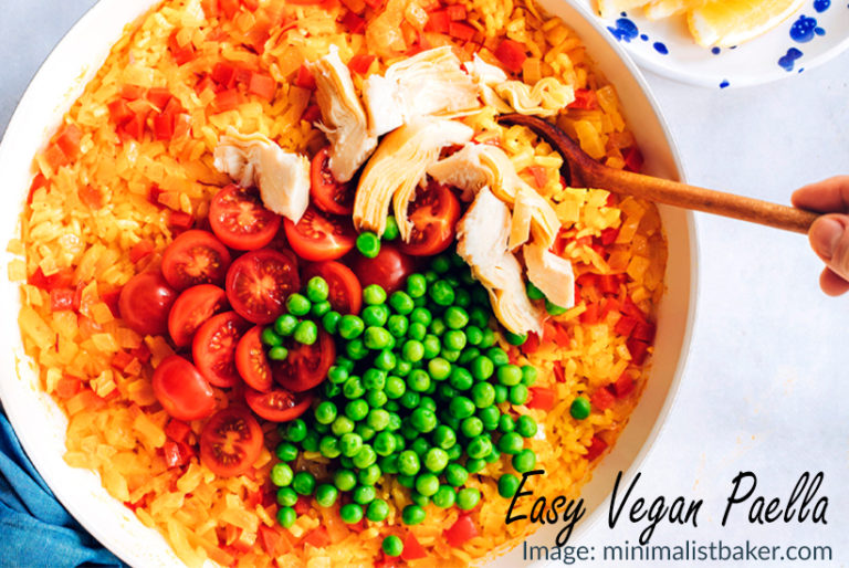 Easy 1 Pan Vegan Paella Recipe