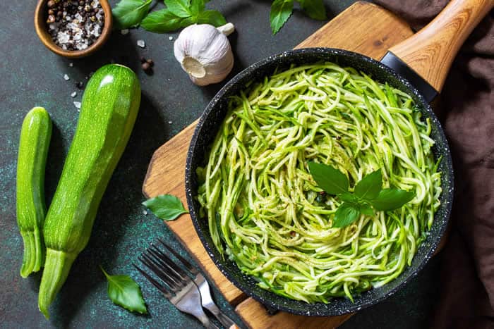 Zucchini noodles are a great fall vegetable for liver health.