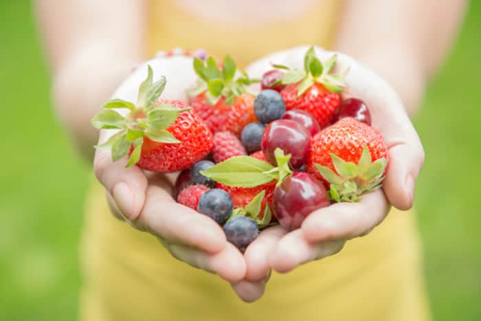 Eating more fruits and veggies is one tip for better heart health.