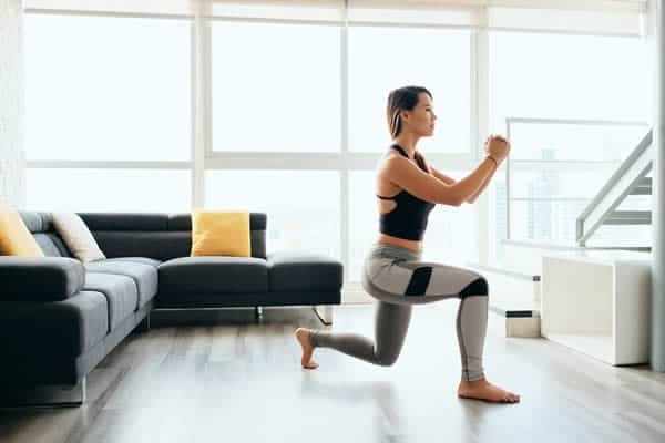 Lunges are an exercise move that can help improve liver function.