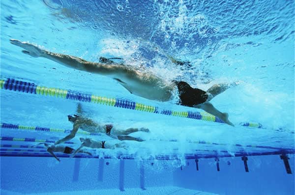 Swimming is an example of an exercise move that can help improve liver health.